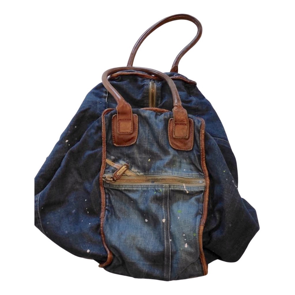 Rare find! Authentic Diesel denim&leather duffel/tote bag!